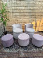 Diverse fauteuils en poefs - gebruikt, Huis en Inrichting, Ophalen, Zo goed als nieuw, Rechthoekig