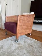 Flexform Mozart fauteuils | Italiaans Design | Burgundy, Huis en Inrichting, Fauteuils, Ophalen, Gebruikt, 75 tot 100 cm, 50 tot 75 cm