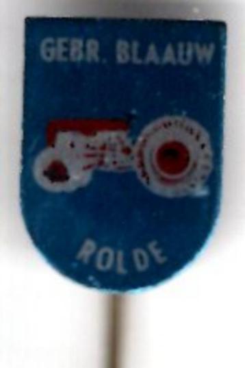Gebr. Blauw Rolde tractoren blik speldje( E_212 ) beschikbaar voor biedingen