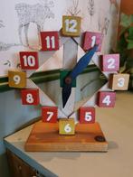 Oude houten leerklok SIO retro vintage educatief, Ophalen of Verzenden, Gebruikt, Taal en Lezen