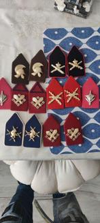 7 setjes kraagspiegels (2), Verzamelen, Ophalen of Verzenden, Landmacht, Nederland, Embleem of Badge