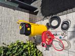 Compressor haspel 8m en slangen 5m, Doe-het-zelf en Verbouw, Compressors, Ophalen, Mobiel, 6 tot 10 bar, Zo goed als nieuw