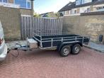Aanhangwagen tandemasser 305x130cm, recent vernieuwd!, Ophalen, Zo goed als nieuw