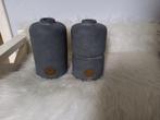 2 Grijze Vazen Brynxz, Huis en Inrichting, Ophalen of Verzenden, Gebruikt