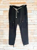 PT01 gave baggy broek zwart, maat I42/NL36 - NP 335,-, Kleding | Dames, Broeken en Pantalons, Zwart, Ophalen of Verzenden, Zo goed als nieuw