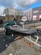 Visboot met trailer, 4pk & 20pk motor + toebehoren, Ophalen, 10 tot 30 pk, Gebruikt, Tot 6 meter