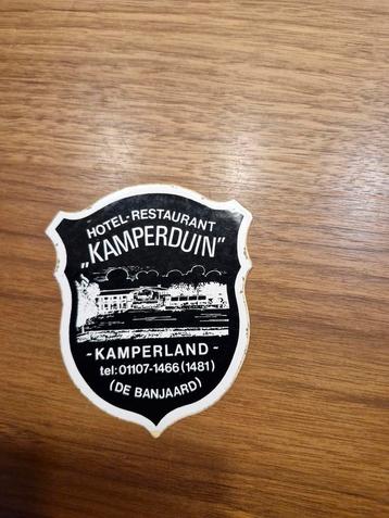 2869 Kamperduin Hotel-Restaurant Sticker beschikbaar voor biedingen