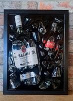 Bacardi en cola fles verwerkt in een lijst met Epoxy, Ophalen of Verzenden