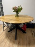 Ronde tafel - 135 cm diameter, Gebruikt, 100 tot 150 cm, Rond, Ophalen of Verzenden