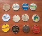 12 metalen winkelwagenmuntjes, Verzamelen, Winkelwagenmuntjes, Ophalen of Verzenden