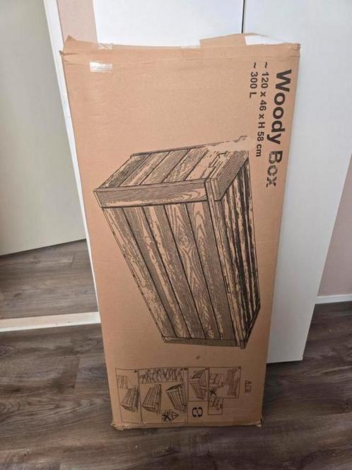 Tuin opberg box - Woody Box - Kunststof zwart - 300 L, Tuin en Terras, Bergingen en Tuinkasten, Nieuw, Overige typen, Kunststof