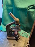 Mooie Vintage Microscoop met licht ., Ophalen of Verzenden, Gebruikt, Minder dan 400x, Biologische microscoop