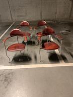 Exclusieve set van 4 Arrben Italy stoelen, Huis en Inrichting, Ophalen, Gebruikt, Bruin, Metaal