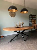Eettafel Mango Ovaal 220 x 110 cm, Huis en Inrichting, Ophalen, 100 tot 150 cm, 200 cm of meer, Zo goed als nieuw