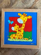 Educo Puzzel Mama & Baby Giraf - Houten Puzzel, Kinderen en Baby's, Speelgoed | Kinderpuzzels, 2 tot 4 jaar, Ophalen of Verzenden