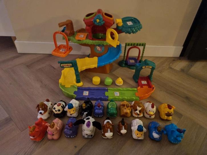VTech Zoef Zoef Boomhut met diertjes en extra's, Kinderen en Baby's, Speelgoed | Overig, Gebruikt, Jongen of Meisje, Ophalen