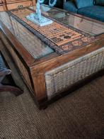 Vintage Aziatische Salontafel, 100 tot 150 cm, Minder dan 50 cm, Rechthoekig, 50 tot 100 cm