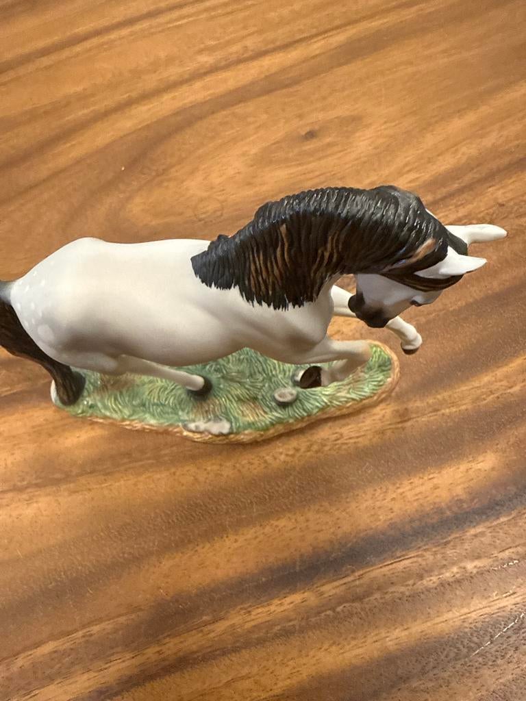 Porseleinen Paardenbeeldje - Andalusiër, Ophalen of Verzenden