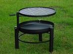 Vuurschaal met BBQ Rooster - Zwart, Tuin en Terras, Ophalen of Verzenden