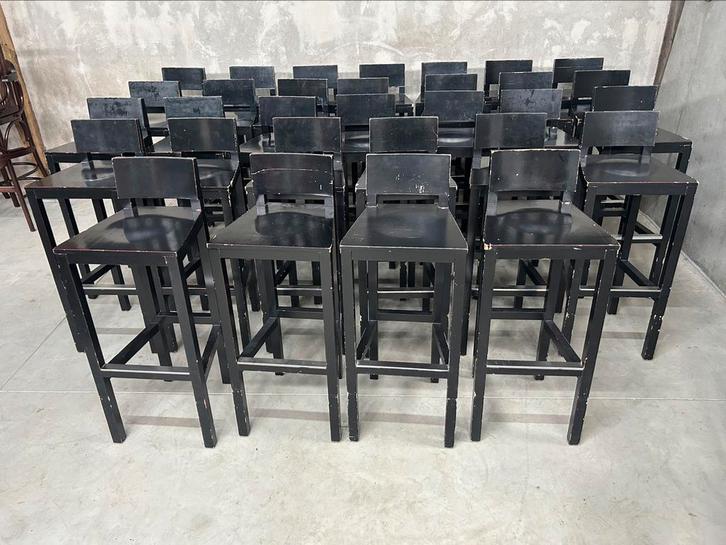 Barkrukken Atelier Van Lieshout Met Rugleuning, Huis en Inrichting, Barkrukken, Gebruikt, 60 tot 90 cm, 5 krukken of meer, Ophalen