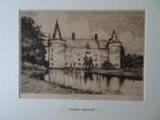 Grote ets Kasteel Helmond Willem Wenckebach, ca 1890, Antiek en Kunst, Kunst | Etsen en Gravures, Verzenden