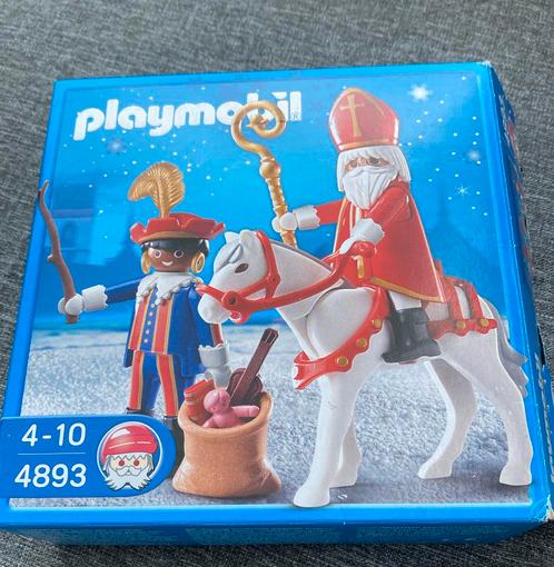 Playmobil 4893 – Sinterklaas&Piet compleet doos& handleiding, Kinderen en Baby's, Speelgoed | Playmobil, Zo goed als nieuw, Complete set