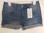 Korte broek / shorts maat 34 woman merk mango NIEUW, Kleding | Dames, Broeken en Pantalons, Nieuw, Maat 34 (XS) of kleiner, Blauw