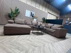 ZGAN Velvet Velours U Bank/Hoekbank - Taupe - 365cm, Ophalen, Eric custer hotel chique hoekbank u bank groot velours velvet, -