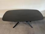 Deens ovale eettafel HPL zwart 180x90, Zo goed als nieuw, 150 tot 200 cm, Ovaal, Info@betaalbaar-design.nl