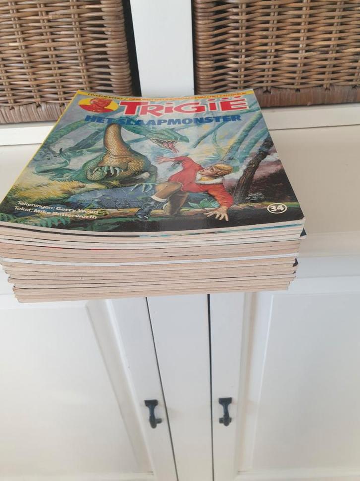 Trigie strips (tweede reeks), Boeken, Stripboeken, Gelezen, Meerdere stripboeken, Ophalen of Verzenden