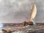 Fraai Hollands zeezicht, gesigneerd, Antiek en Kunst, Ophalen of Verzenden