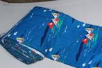 Retro stof met boten - 10 meter, Hobby en Vrije tijd, Stoffen en Lappen, Ophalen, Blauw, 30 tot 120 cm, Katoen