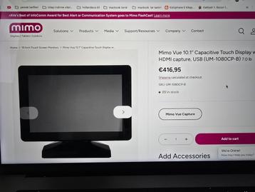 Mimo vue 10.1 inch  capaciteit touchsherm  hdmi usb  beschikbaar voor biedingen