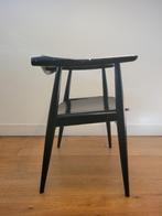 Vintage CH 35 stoel van Hans J. Wegner voor Carl Hansen 1959, Huis en Inrichting, Stoelen, Ophalen, Gebruikt, Zwart, Deens design, Vintage design, Mid century Modern