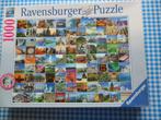 Puzzel 99 mooie plekken op aarde - 1000 stukjes, Ophalen of Verzenden, 500 t/m 1500 stukjes, Zo goed als nieuw, Legpuzzel