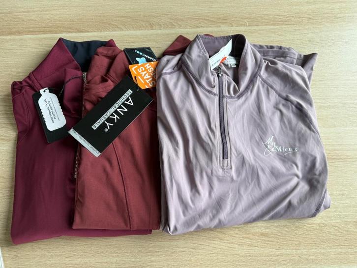 3 nieuwe longsleeves Anky equestrian stockholm Lemieux, Dieren en Toebehoren, Paardrijkleding, Nieuw, Dames, Bovenkleding, Ophalen