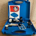 Playmobil set politieagent met moter en boef in blauw koffer, Nieuw, Complete set, Ophalen of Verzenden