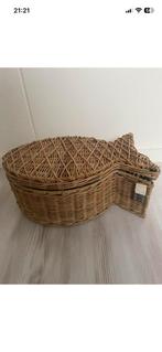 Riviera Maison rattan tropical Fish basket, Ophalen of Verzenden, Zo goed als nieuw
