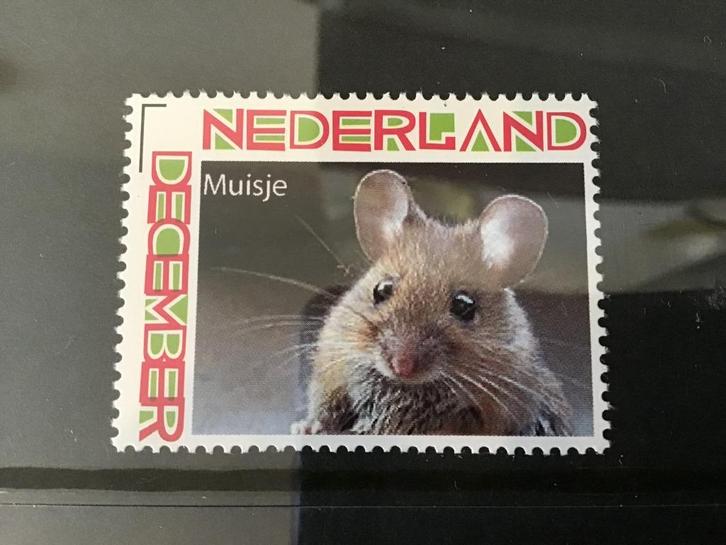 persoonlijke postzegel dier muis decemberzegel postfris  262, Postzegels en Munten, Postzegels | Nederland, Postfris, Na 1940