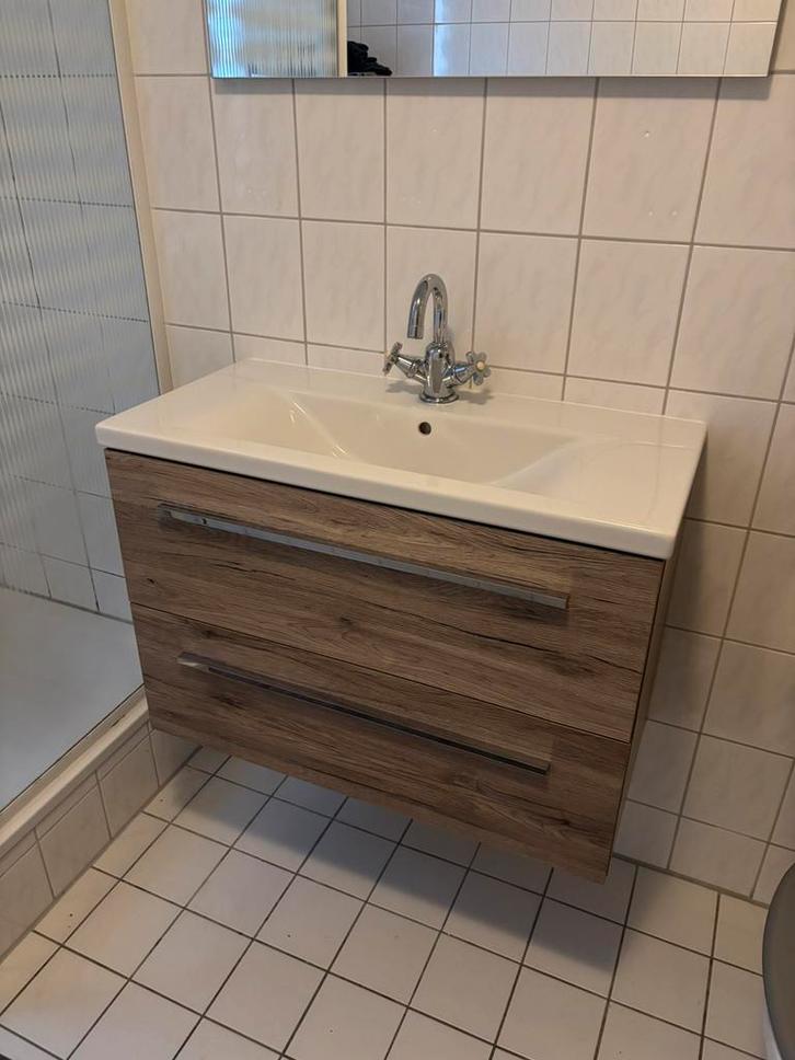 Wasbakmeubel badkamer, Huis en Inrichting, Badkamer | Badkamermeubels, Zo goed als nieuw, Minder dan 100 cm, 50 tot 100 cm, 25 tot 50 cm