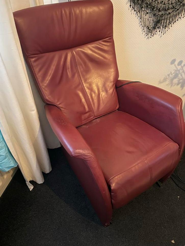 Elektronische senioren stoel - zacht prijsje!, Huis en Inrichting, Fauteuils, Gebruikt, Leer, 50 tot 75 cm, 75 tot 100 cm, Ophalen