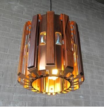 Werner Schou hanglamp Coronell Electro retro hout vintage beschikbaar voor biedingen
