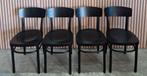 6 x Ikea Idolf thonet stoelen cafestoelen houten cafe bistro, Huis en Inrichting, Ophalen of Verzenden, Zo goed als nieuw, Zwart