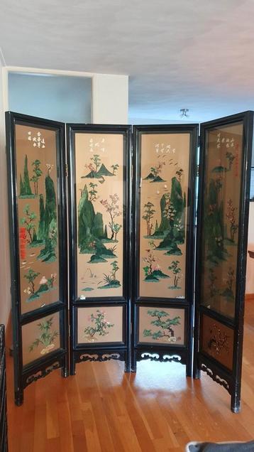 Vintage Chinees kamerscherm, roomdiver, Coromandel Aziatisch