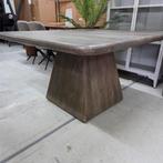 Vierkante Eettafel Asti Mangohout, kleur Bruin Tower Living, Antiek en Kunst, Ophalen