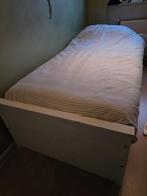 Wit Kinderbed met Matras, Huis en Inrichting, Slaapkamer | Bedden, Ophalen, Gebruikt, 90 cm, Eenpersoons