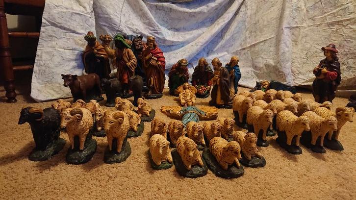 Beelden Kerststal, Diversen, Kerst, Gebruikt, Ophalen