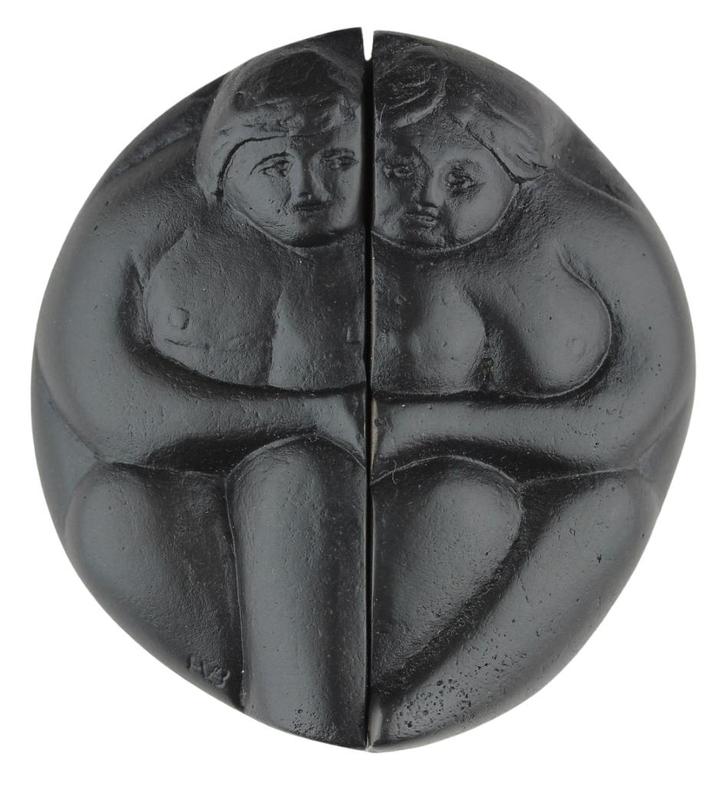 Henk van Bommel - Penning, 1981 : Huwelijkspenning, Postzegels en Munten, Penningen en Medailles, Brons, Nederland, Verzenden