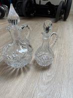 Twee Kristallen Kannetjes met Stop, Ophalen of Verzenden