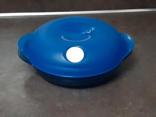 Tupperware magnetron micropop schaal blauw 700 ml, Huis en Inrichting, Keuken | Tupperware, Gebruikt, Schaal, Blauw, Ophalen of Verzenden